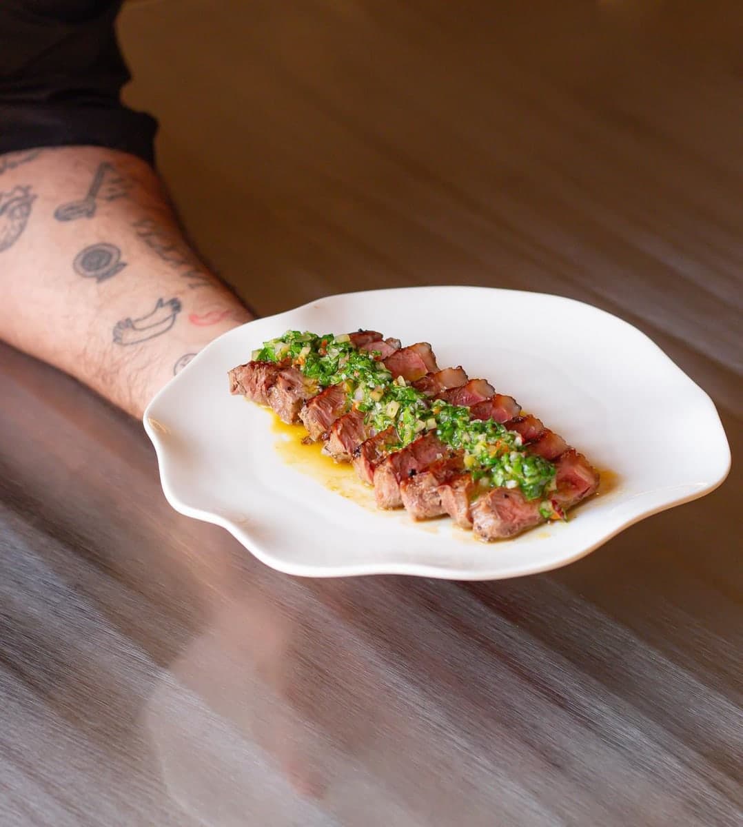 A plated premium dish
